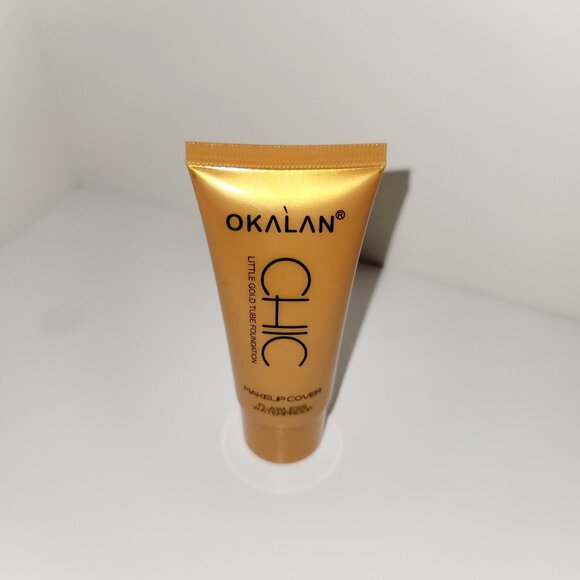 Okalan Other - Okalan chic Little Gold Tube Foundation Makeup Natural Beige Waterpro